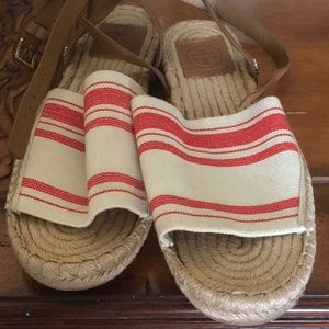 Tory Butch espadrilles sandals size 8